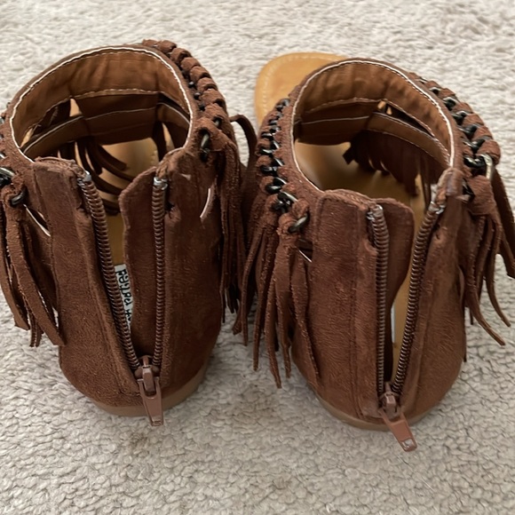 Not Rated Sz 9 Ankle Fringe Ladies Sandal - Picture 9 of 10